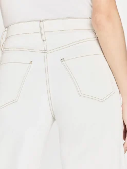 FRAME Le Jane Wide Crop Raw Fray in Au Natural Clean<Women Wide Leg