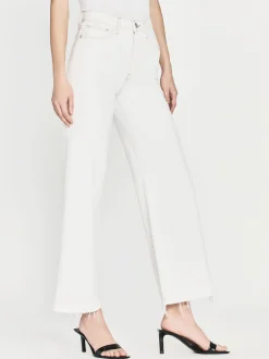 FRAME Le Jane Wide Crop Raw Fray in Au Natural Clean<Women Wide Leg
