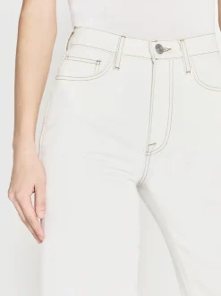 FRAME Le Jane Wide Crop Raw Fray in Au Natural Clean<Women Wide Leg