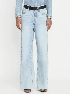 FRAME Le Low Baggy Wide Leg in Fizz Indigo<Women Wide Leg