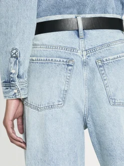FRAME Le Low Baggy Wide Leg in Fizz Indigo<Women Wide Leg