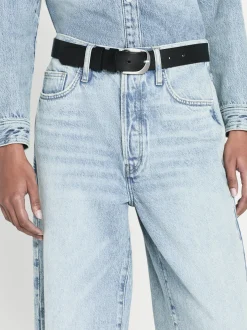 FRAME Le Low Baggy Wide Leg in Fizz Indigo<Women Wide Leg