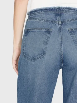FRAME Le Low Baggy Wide Leg Cut Off in<Women Wide Leg