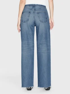 FRAME Le Low Baggy Wide Leg Cut Off in<Women Wide Leg