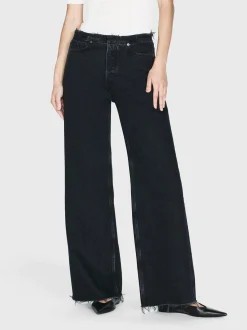 FRAME Le Low Baggy Wide Leg Cut Off in<Women Wide Leg