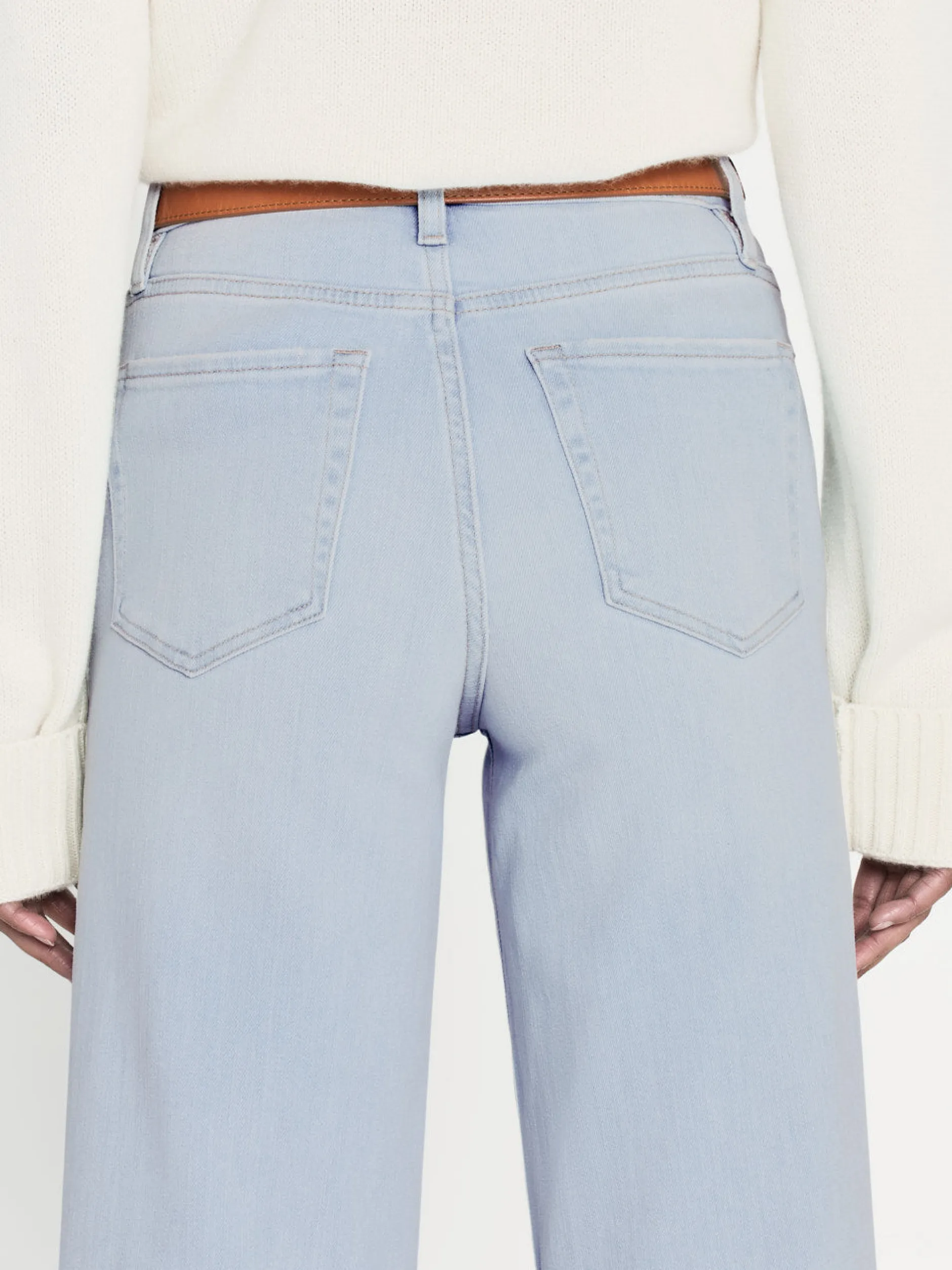 FRAME Le Palazzo Crop Raw After in<Women Wide Leg