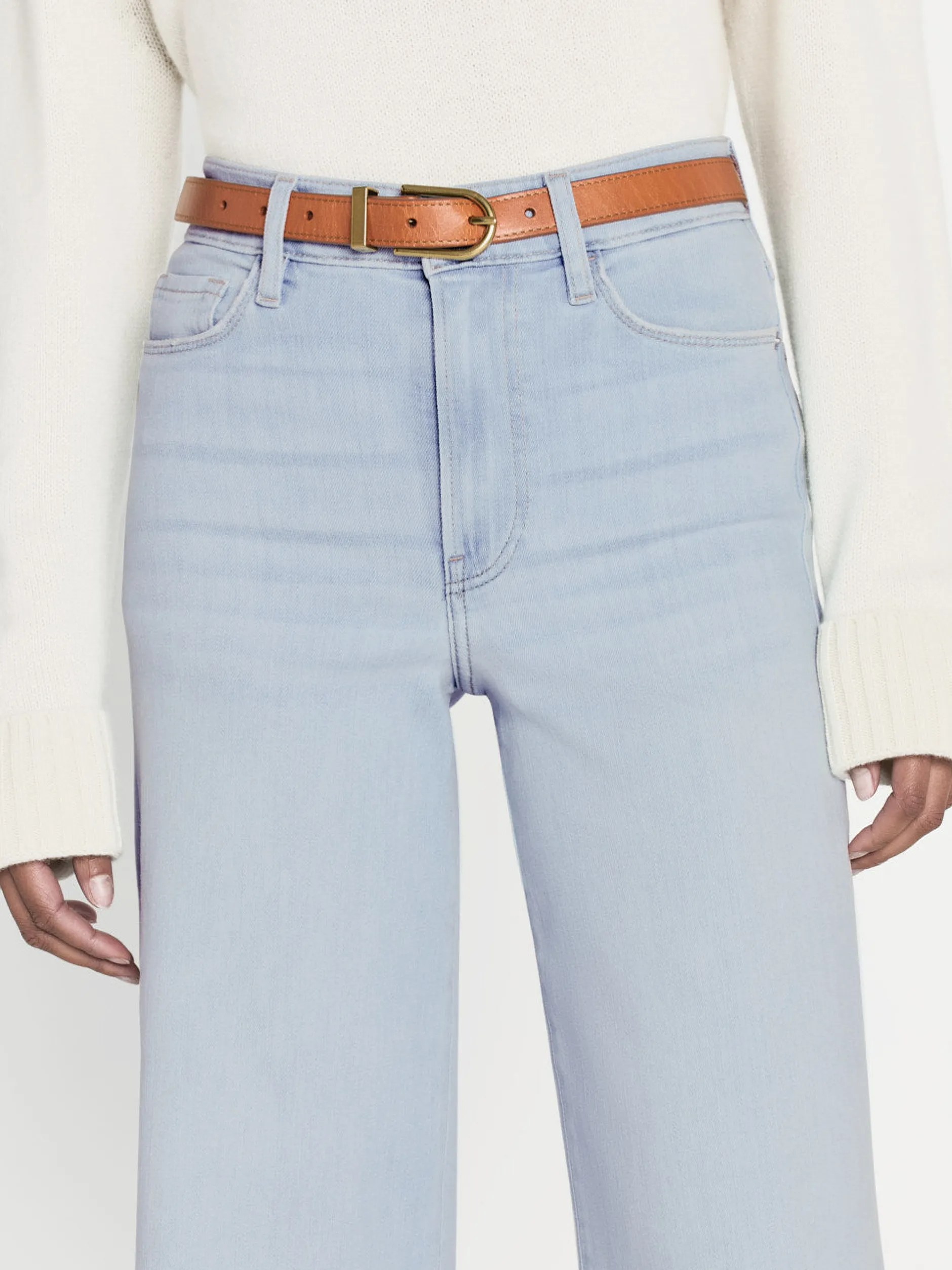 FRAME Le Palazzo Crop Raw After in<Women Wide Leg