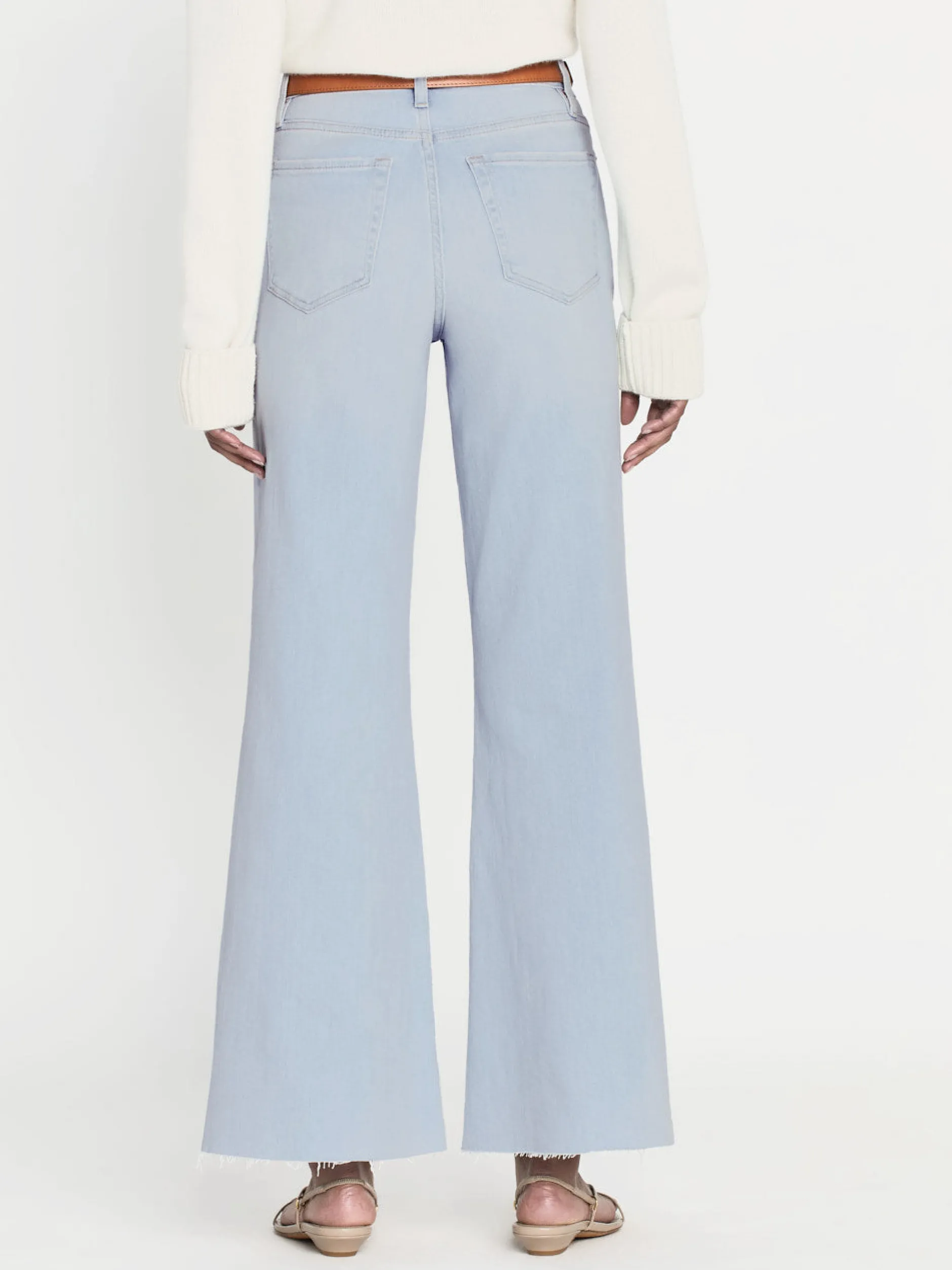 FRAME Le Palazzo Crop Raw After in<Women Wide Leg