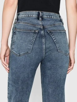 FRAME Le Sleek Straight in Rowley Raw Fray<Women Straight