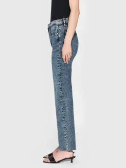 FRAME Le Sleek Straight in Rowley Raw Fray<Women Straight
