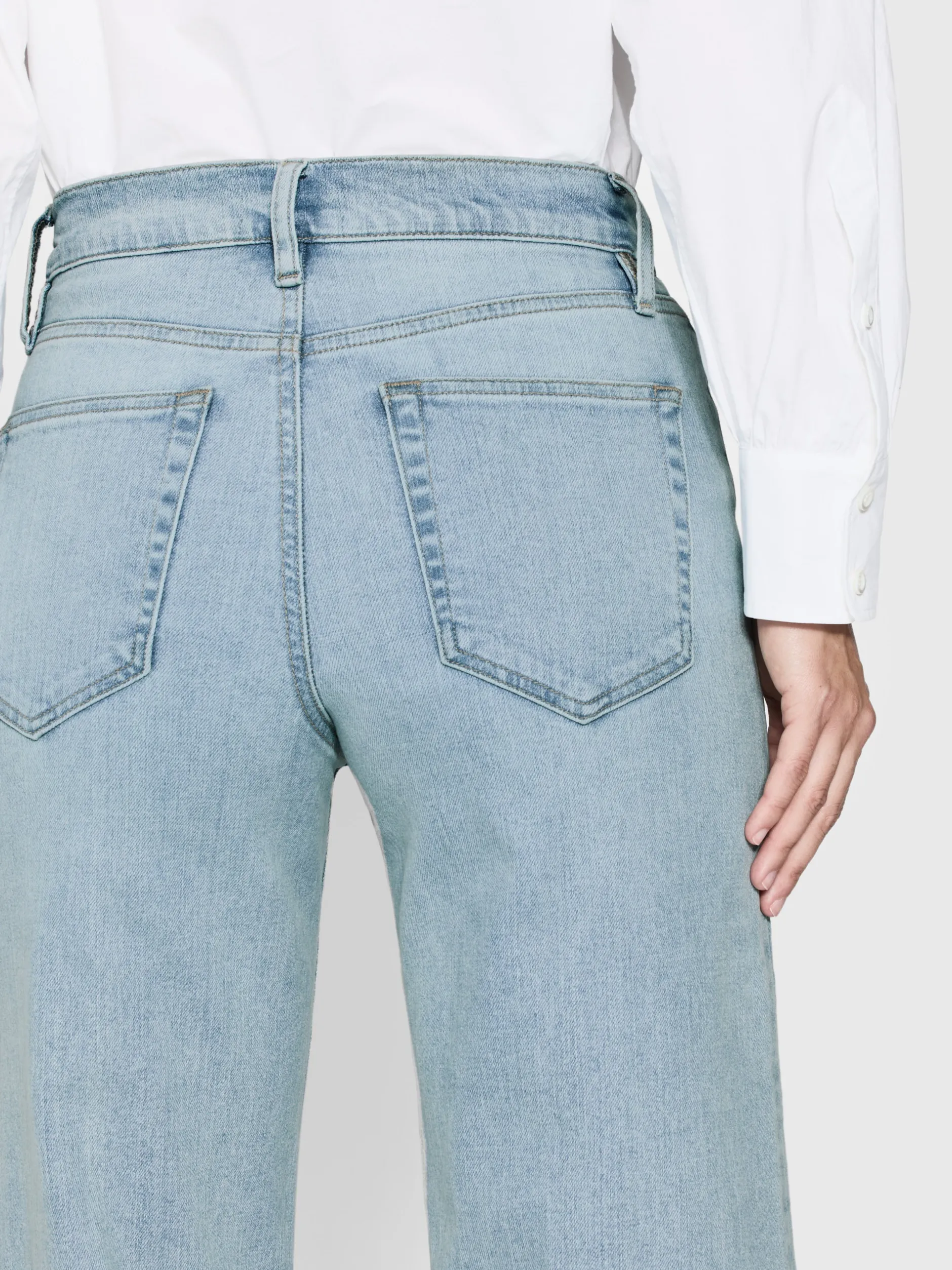 FRAME Le Slim Palazzo in Blue Springs<Women Wide Leg