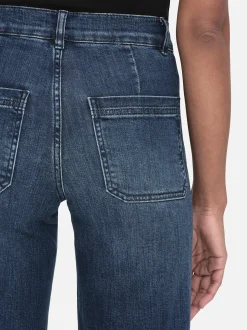 FRAME Le Slim Palazzo Bardot Pocket in<Women Wide Leg