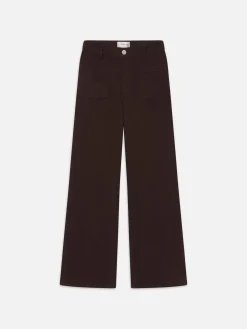 FRAME Le Slim Palazzo Bardot Pocket in<Women Wide Leg