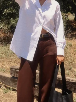 FRAME Le Slim Palazzo Bardot Pocket in<Women Wide Leg