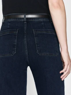 FRAME Le Slim Palazzo Bardot Pocket in<Women Wide Leg
