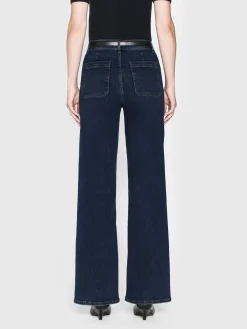 FRAME Le Slim Palazzo Bardot Pocket in<Women Wide Leg