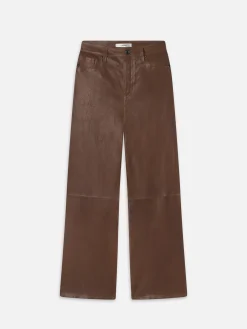 FRAME Le Slim Palazzo Leather in<Women Leather & Suede|Pants