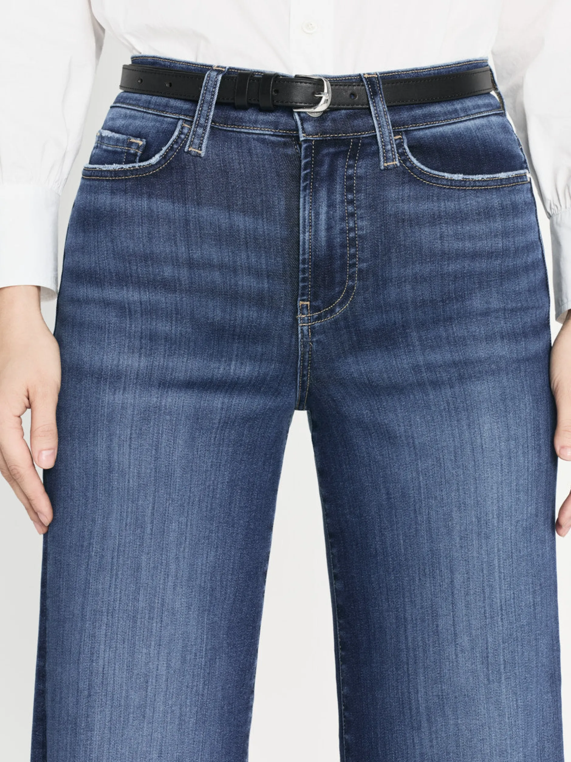 FRAME Le Slim Palazzo Raw After in<Women Wide Leg