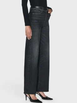 FRAME Le Slim Palazzo Raw Fray in<Women Wide Leg