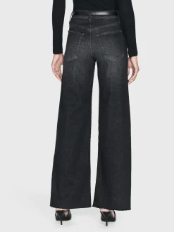 FRAME Le Slim Palazzo Raw Fray in<Women Wide Leg