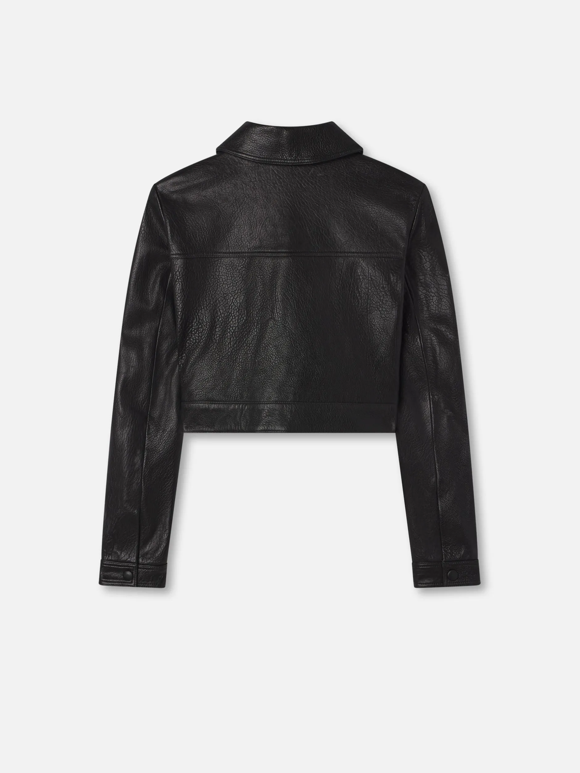 FRAME Leather Button Front Jacket in<Women Leather & Suede|Jackets & Coats