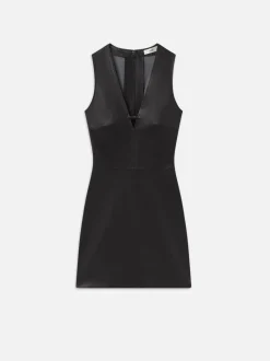 FRAME Leather Keyhole Dress in<Women Leather & Suede|Dresses & Jumpsuits
