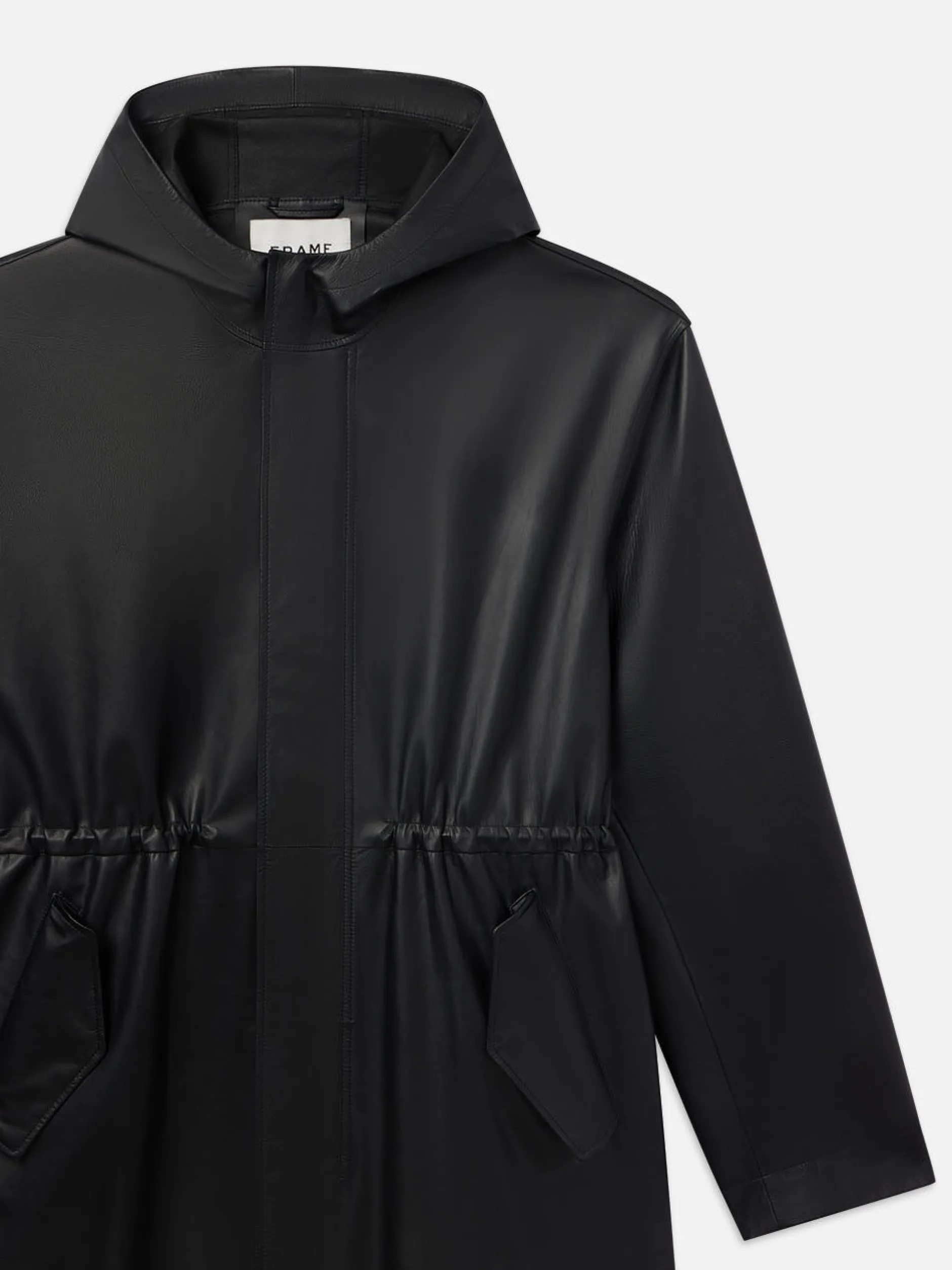 FRAME Leather Parka in< Leather & Suede|Jackets & Coats