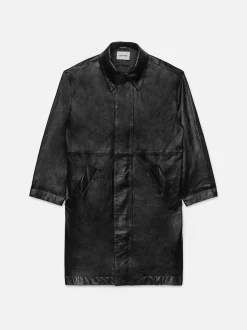 FRAME Leather Parka in< Leather & Suede|Jackets & Coats