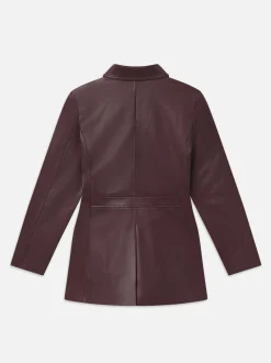 FRAME Leather Safari Jacket in<Women Leather & Suede|Jackets & Coats