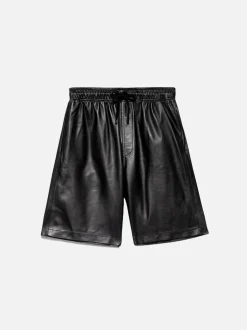 FRAME Leather Short in< Pants & Shorts