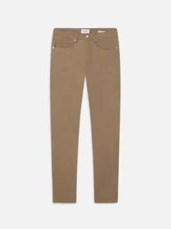 FRAME L'Homme Slim Brushed Twill in Dark Khaki< Slim|Pants & Shorts