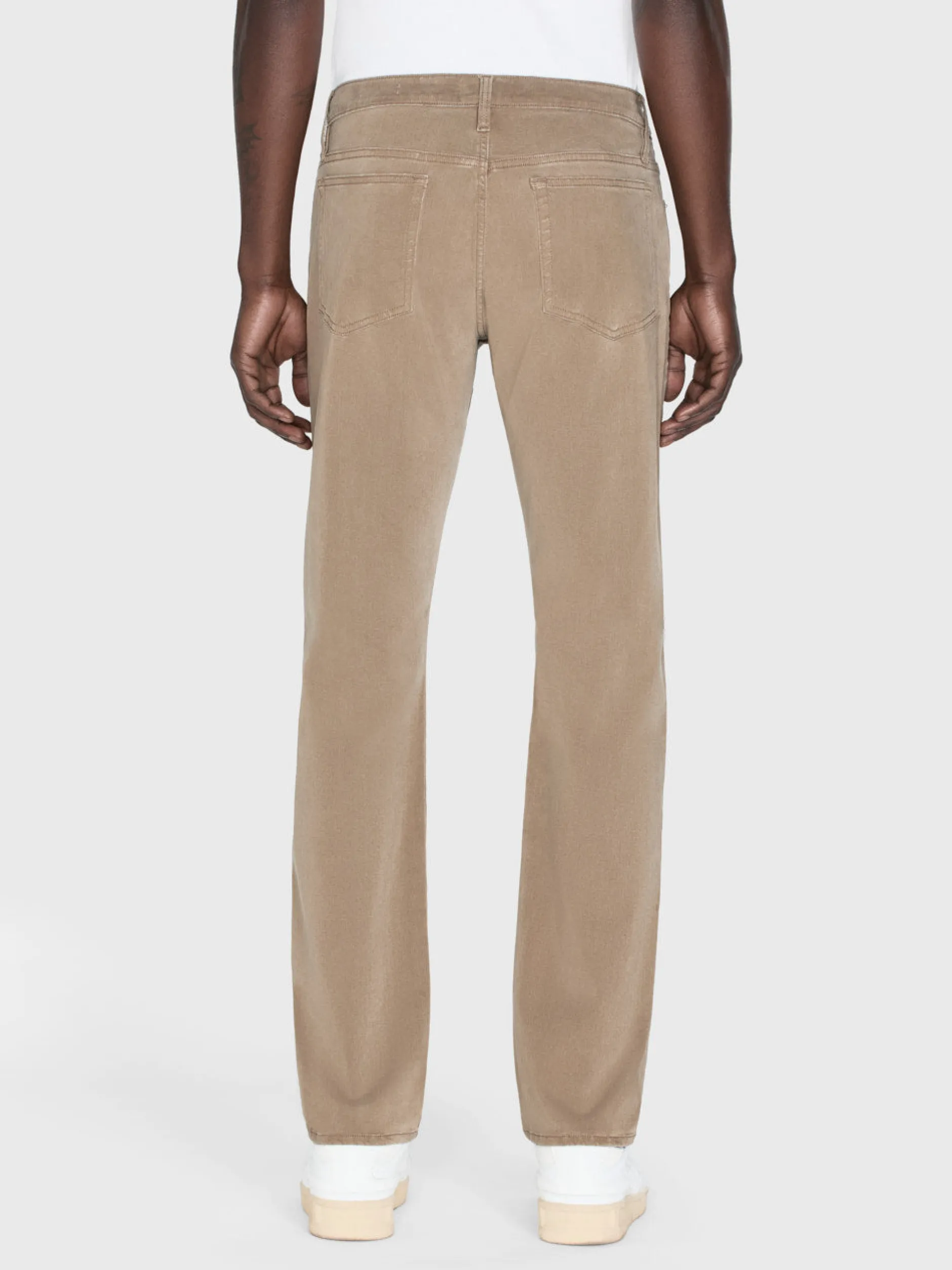FRAME L'Homme Slim Brushed Twill in Dark Khaki< Slim|Pants & Shorts