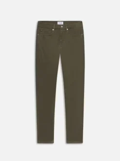 FRAME L'Homme Slim Brushed Twill in Dark Olive< Slim
