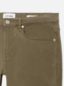 FRAME L'Homme Slim Brushed Twill in Bay Leaves< Slim
