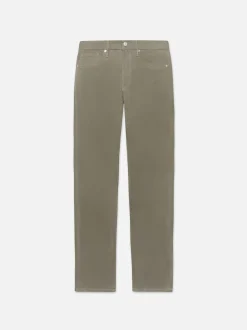 FRAME L'Homme Slim Brushed Twill in Washed Military< Slim|Pants & Shorts