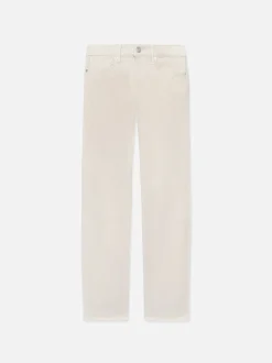 FRAME L'Homme Slim Brushed Twill in Milk Beige< Slim|Pants & Shorts