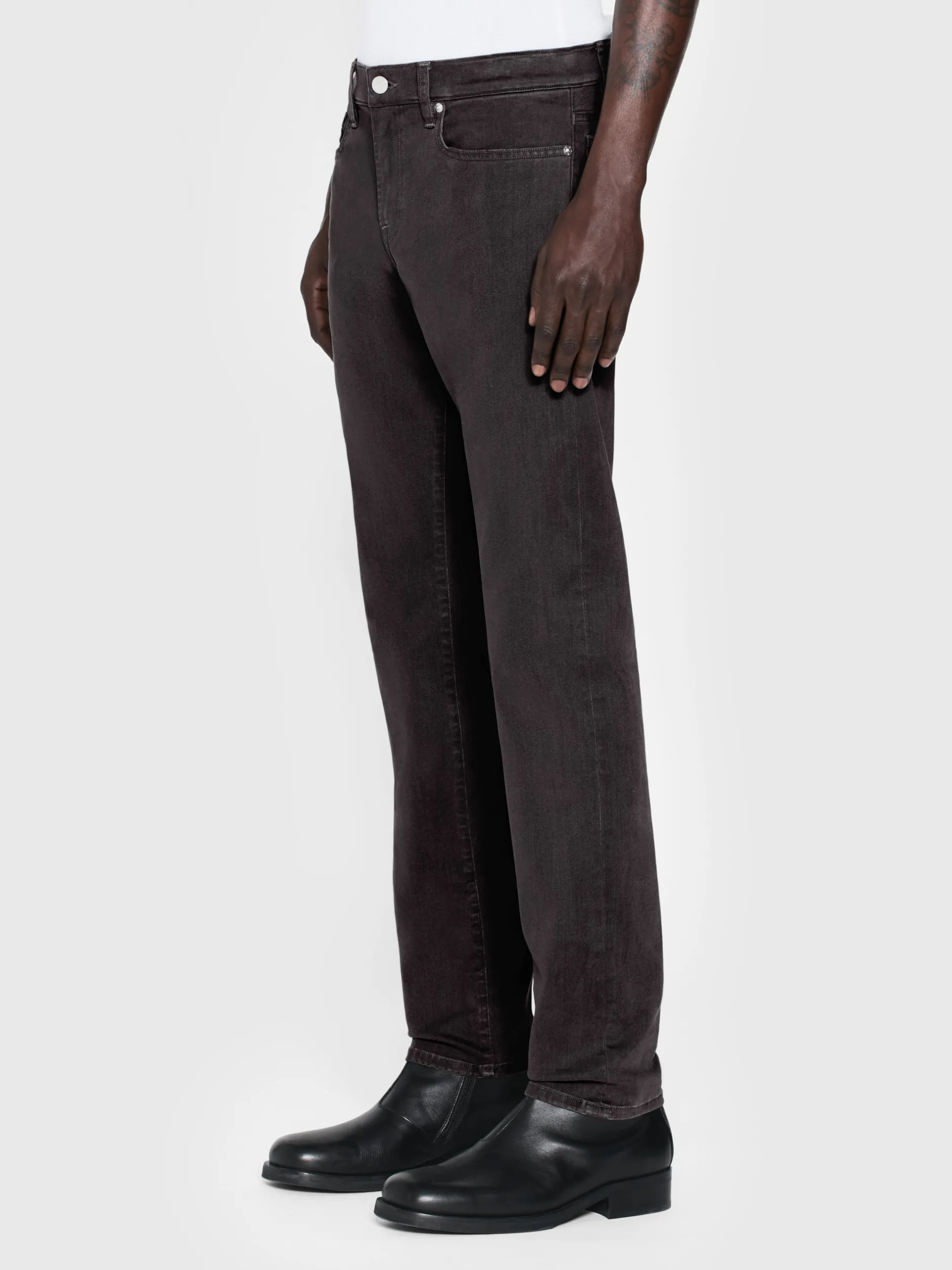 FRAME L'Homme Slim Brushed Twill in Slate Gray< Slim