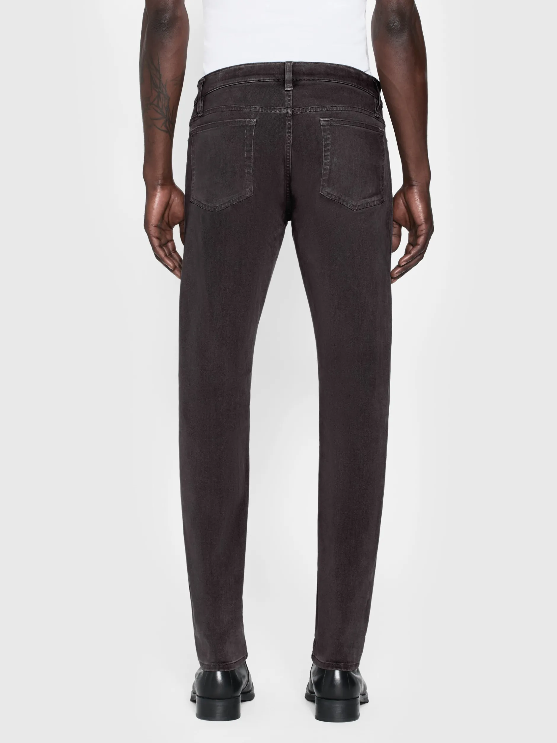 FRAME L'Homme Slim Brushed Twill in Slate Gray< Slim
