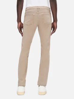 FRAME L'Homme Slim Brushed Twill in Stone Beige< Slim|Pants & Shorts