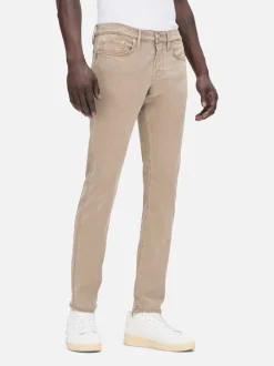FRAME L'Homme Slim Brushed Twill in Stone Beige< Slim|Pants & Shorts