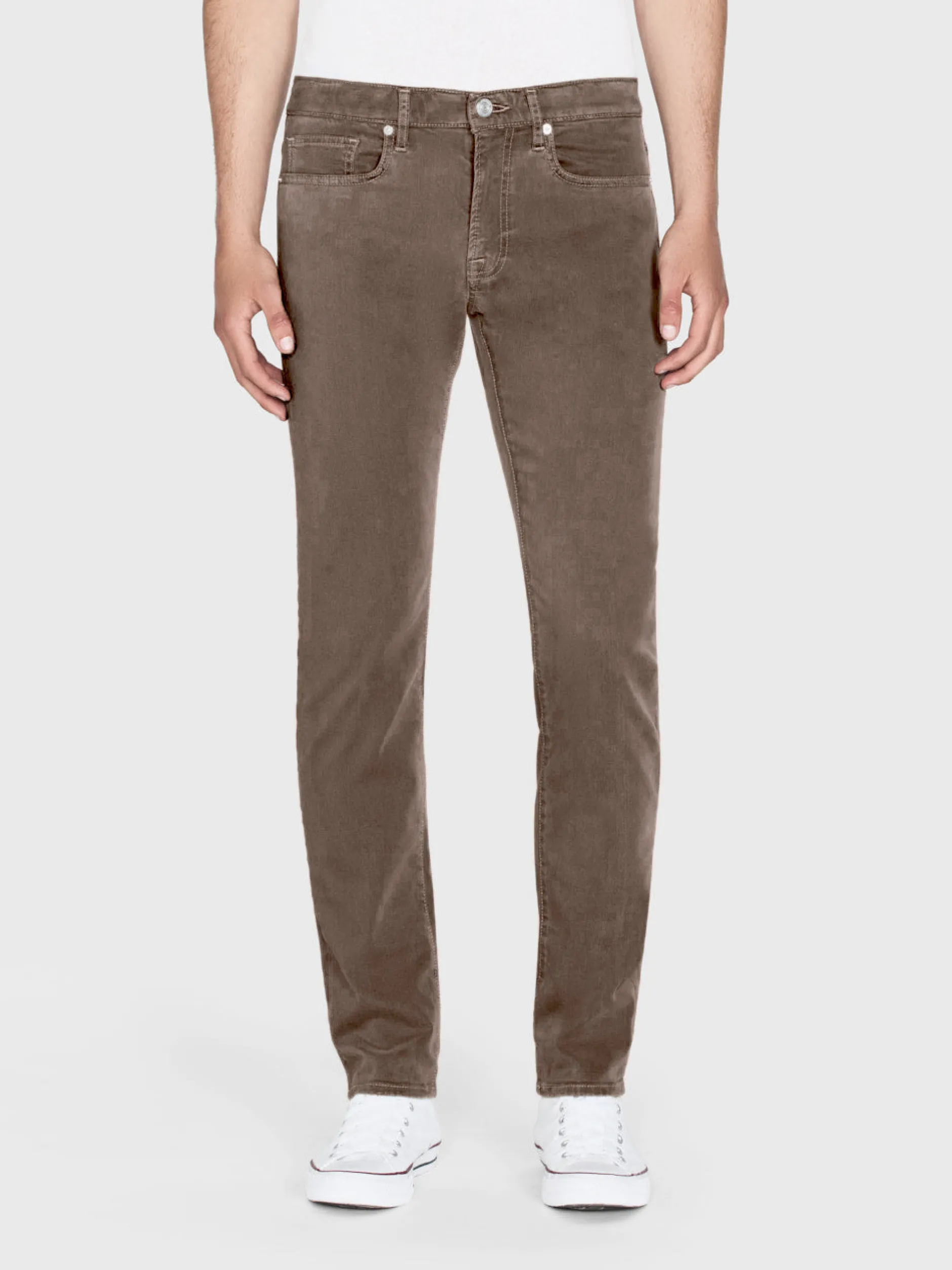 FRAME L'Homme Slim Brushed Twill in Dusty Grey< Slim