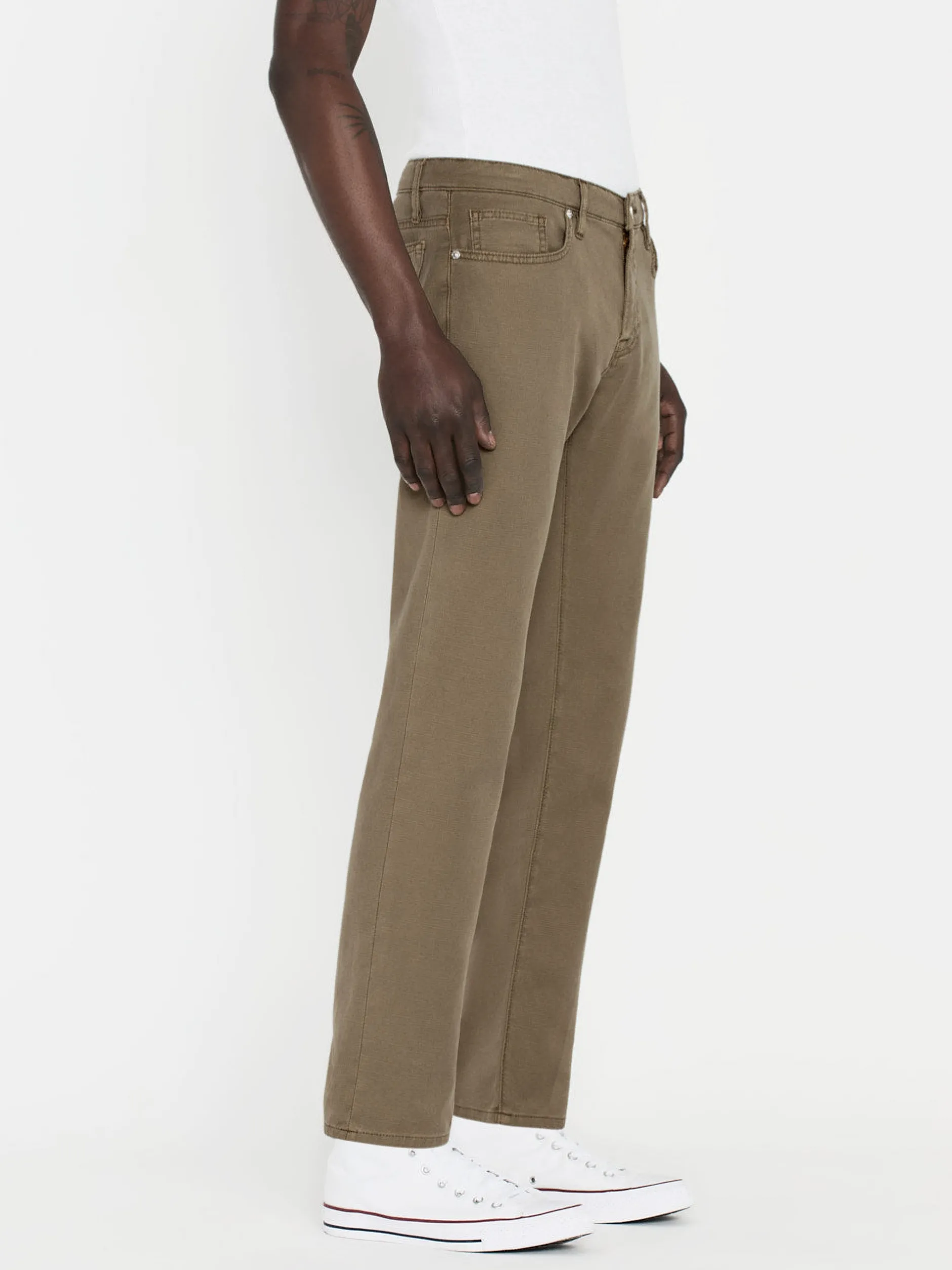 FRAME L'Homme Slim Lightweight Twill in Garage Dry Sage< Slim