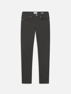 FRAME L'Homme Slim Twill in Dark Charcoal< Slim|Pants & Shorts