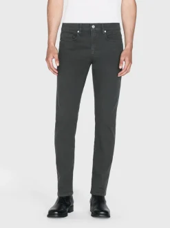 FRAME L'Homme Slim Twill in Dark Charcoal< Slim|Pants & Shorts