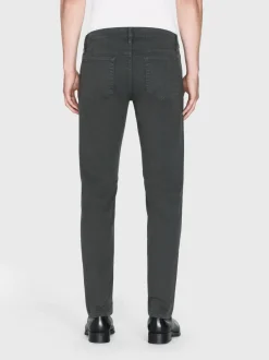 FRAME L'Homme Slim Twill in Dark Charcoal< Slim|Pants & Shorts