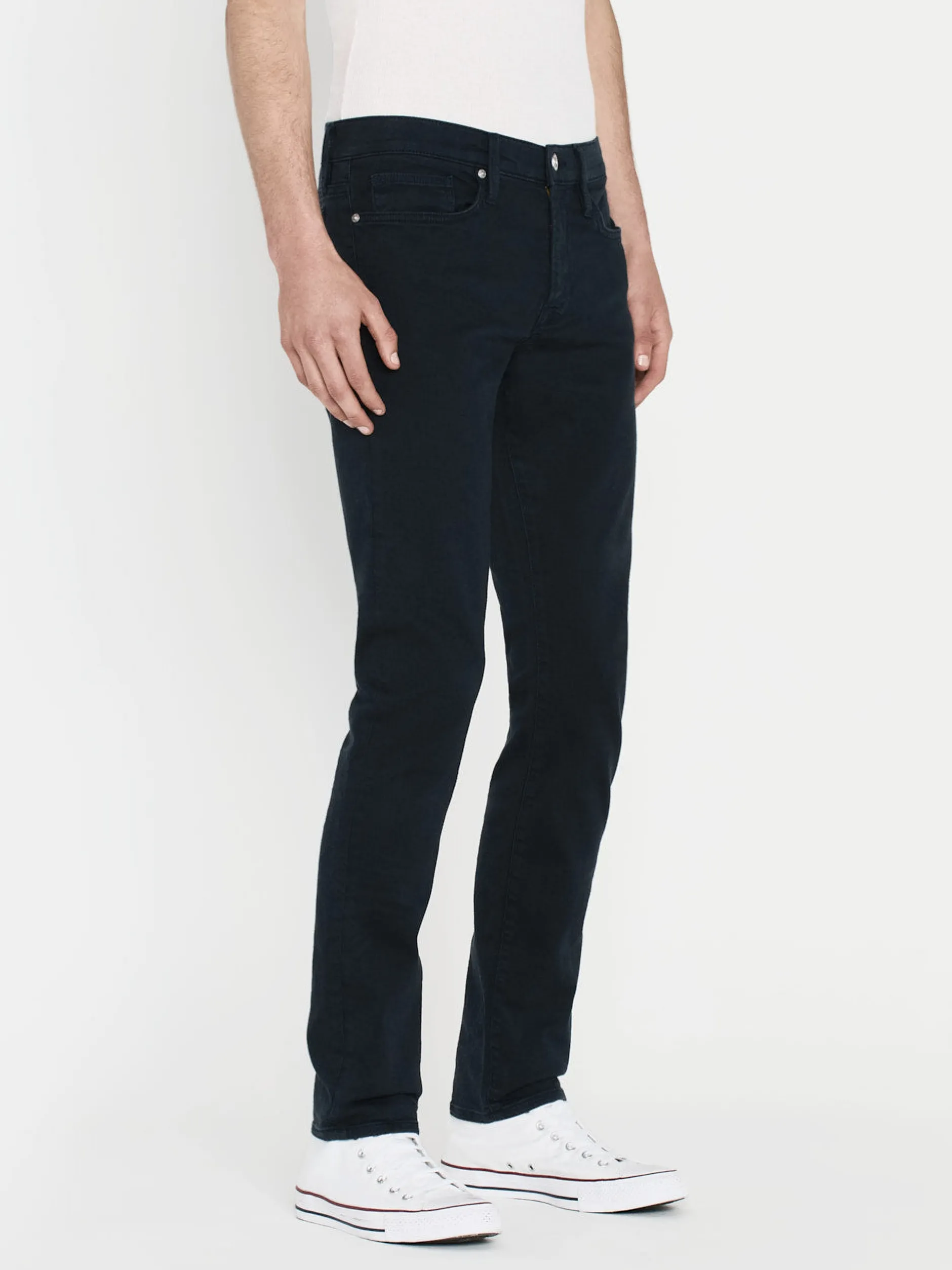 FRAME L'Homme Slim Twill in Garage Navy< Slim|Pants & Shorts