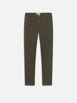 FRAME L'Homme Slim Twill in Garage Moss Green< Slim