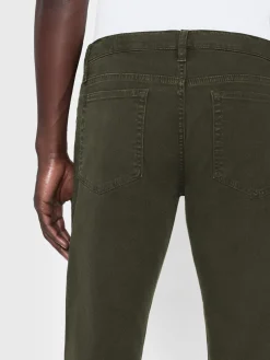 FRAME L'Homme Slim Twill in Garage Moss Green< Slim