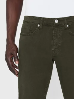 FRAME L'Homme Slim Twill in Garage Moss Green< Slim