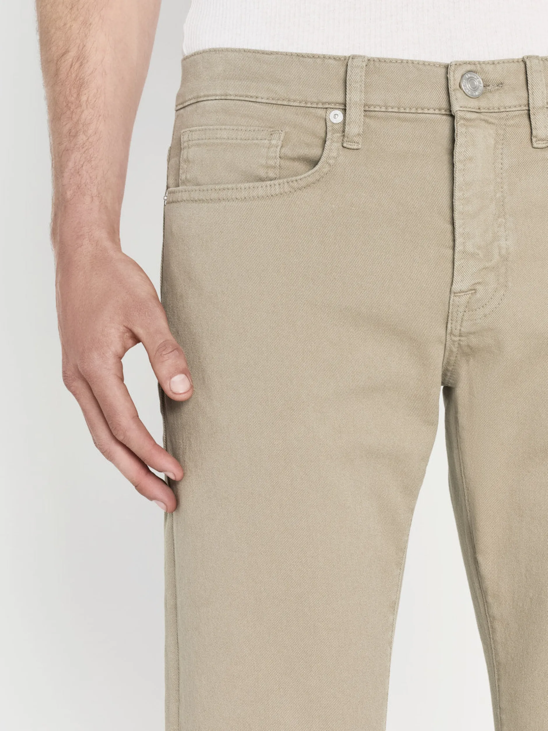 FRAME L'Homme Slim Twill in Garage Dry Sage< Slim